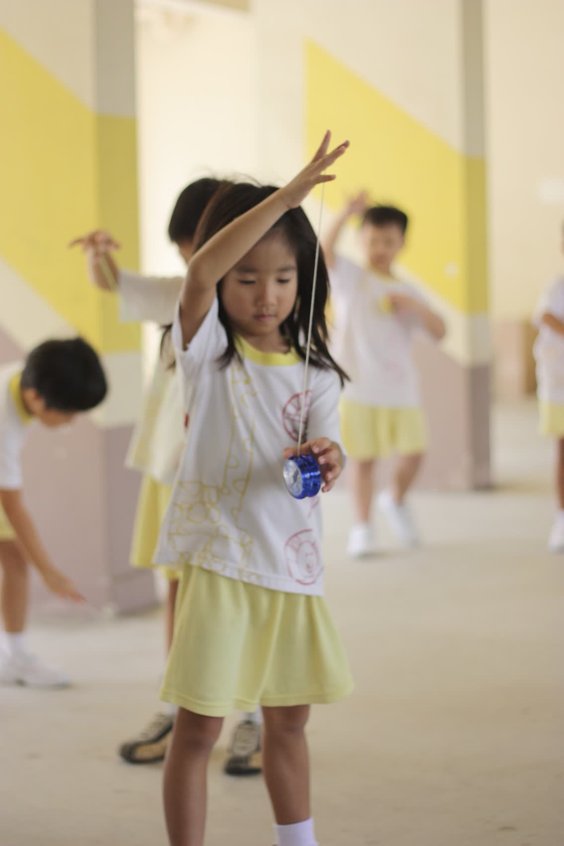 Kids in after school yoyo enrichment program