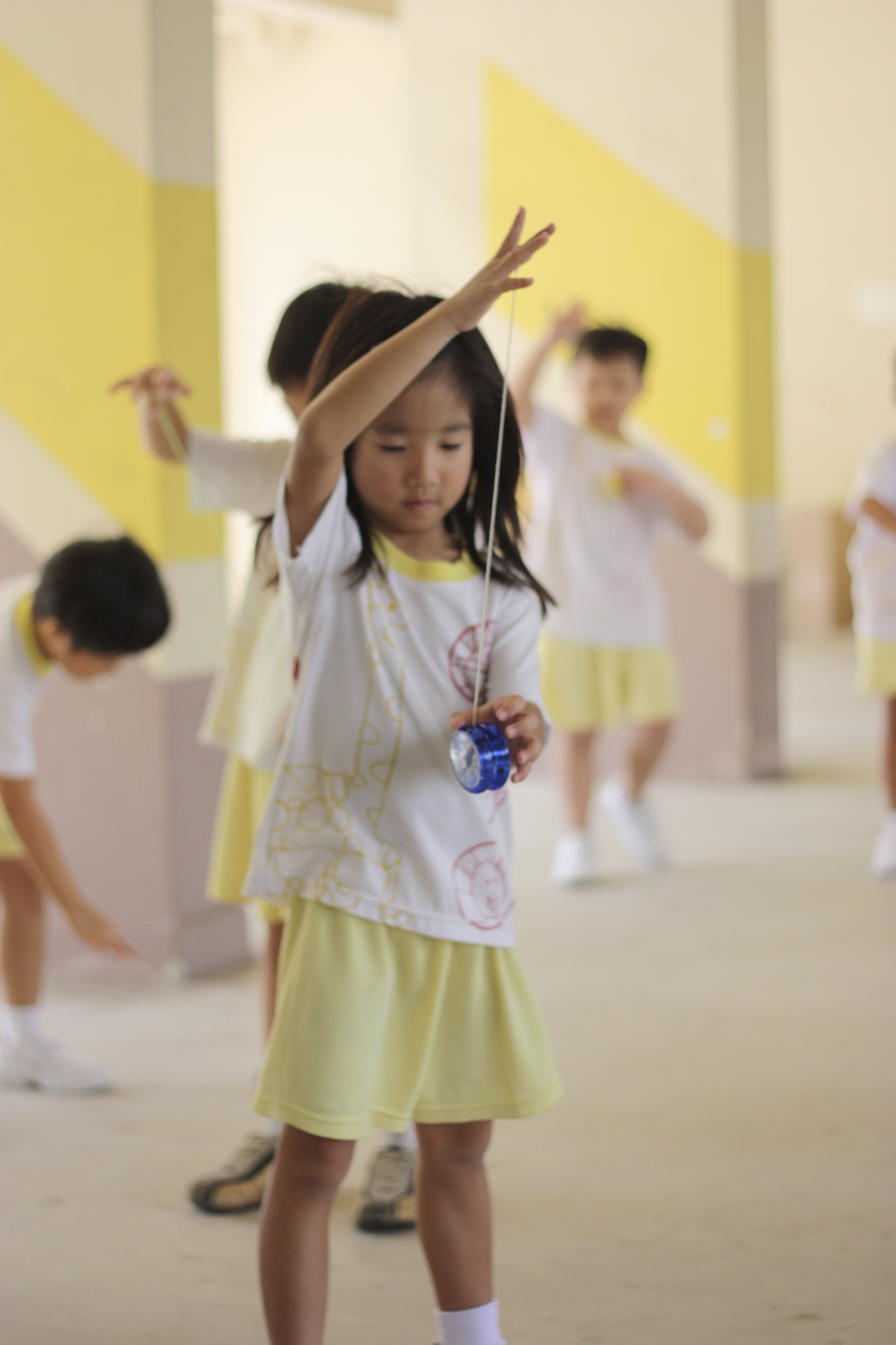 Kids in after school yoyo enrichment program