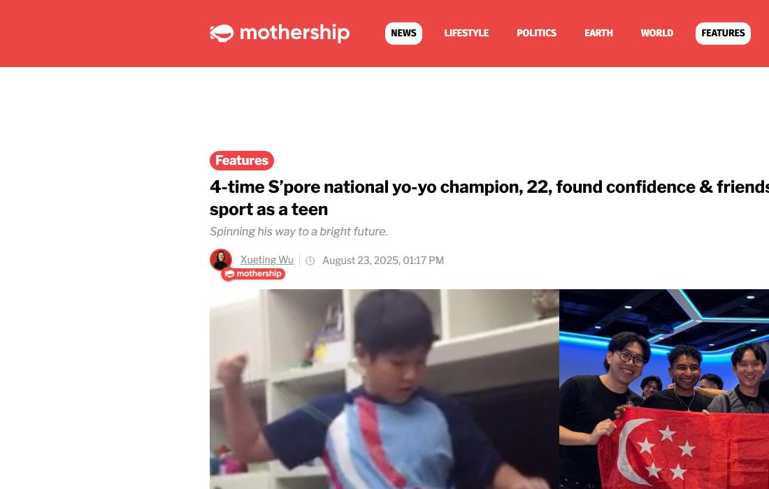 Mothership — 4-time S'pore national yo-yo champion