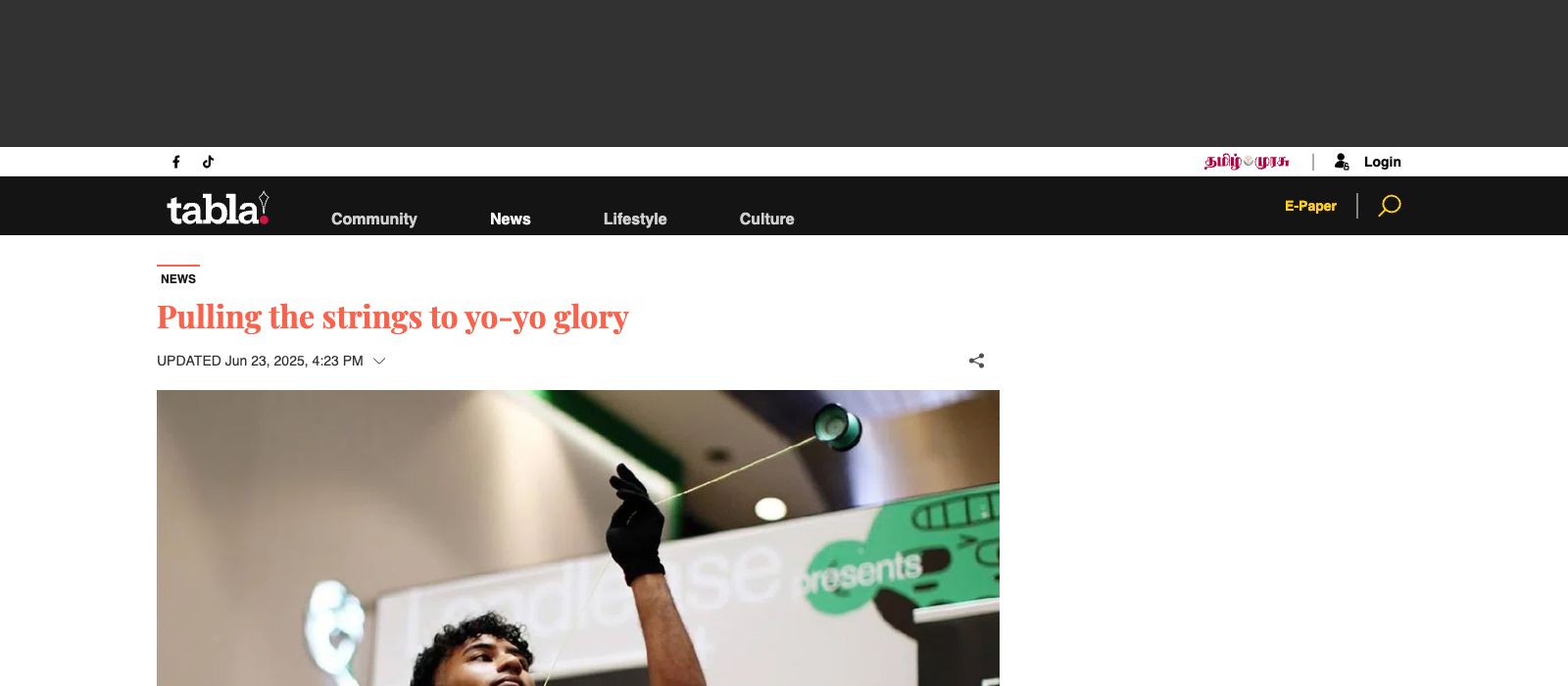 Tabla — Pulling the strings to yo-yo glory