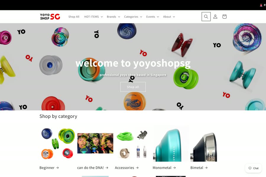 The Yoyoshopsg online store